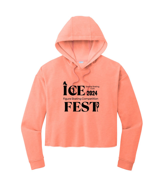 Ice Fest - Adult Crop Top Hoodie